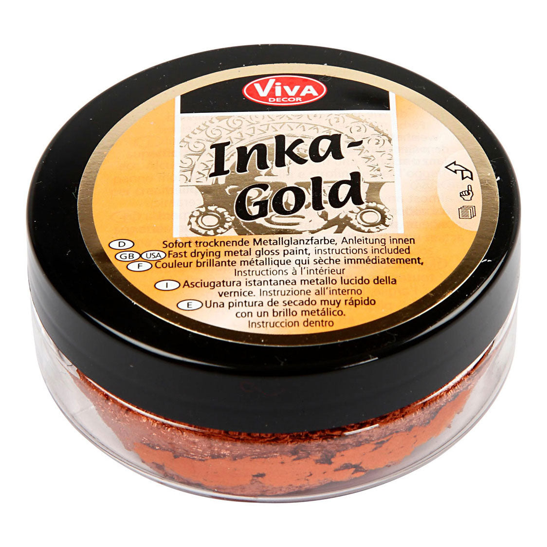 Creativ Company Inka-gold glanswax - koper, 50ml