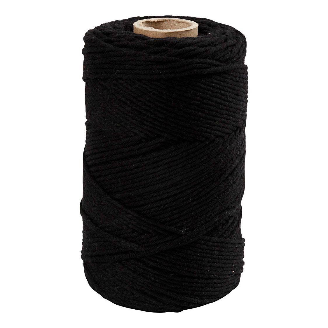 Creativ Company Macrame koord zwart, 198m