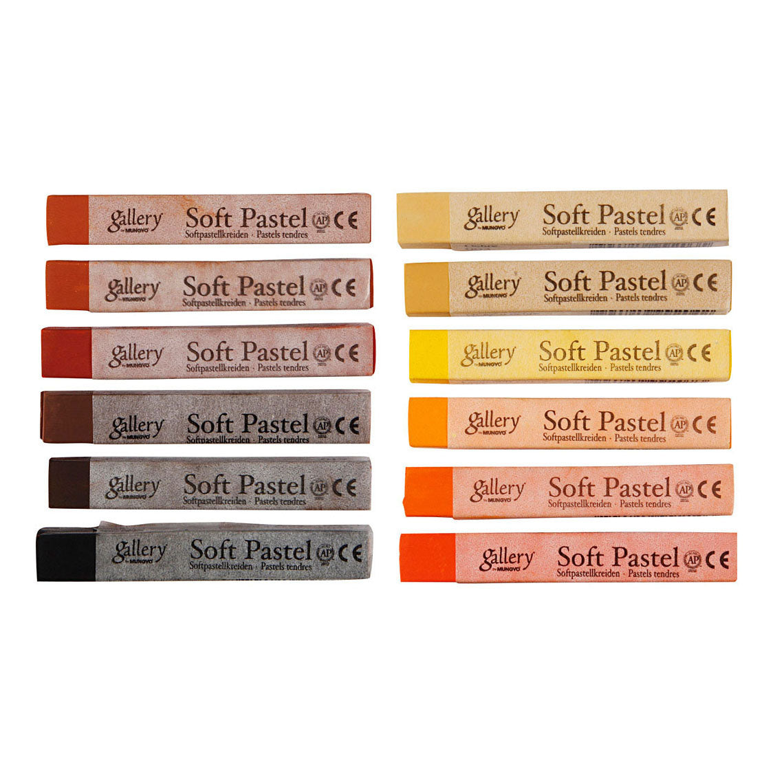 Creativ Company Gallery soft pastel set bruin harmonie, 12st.