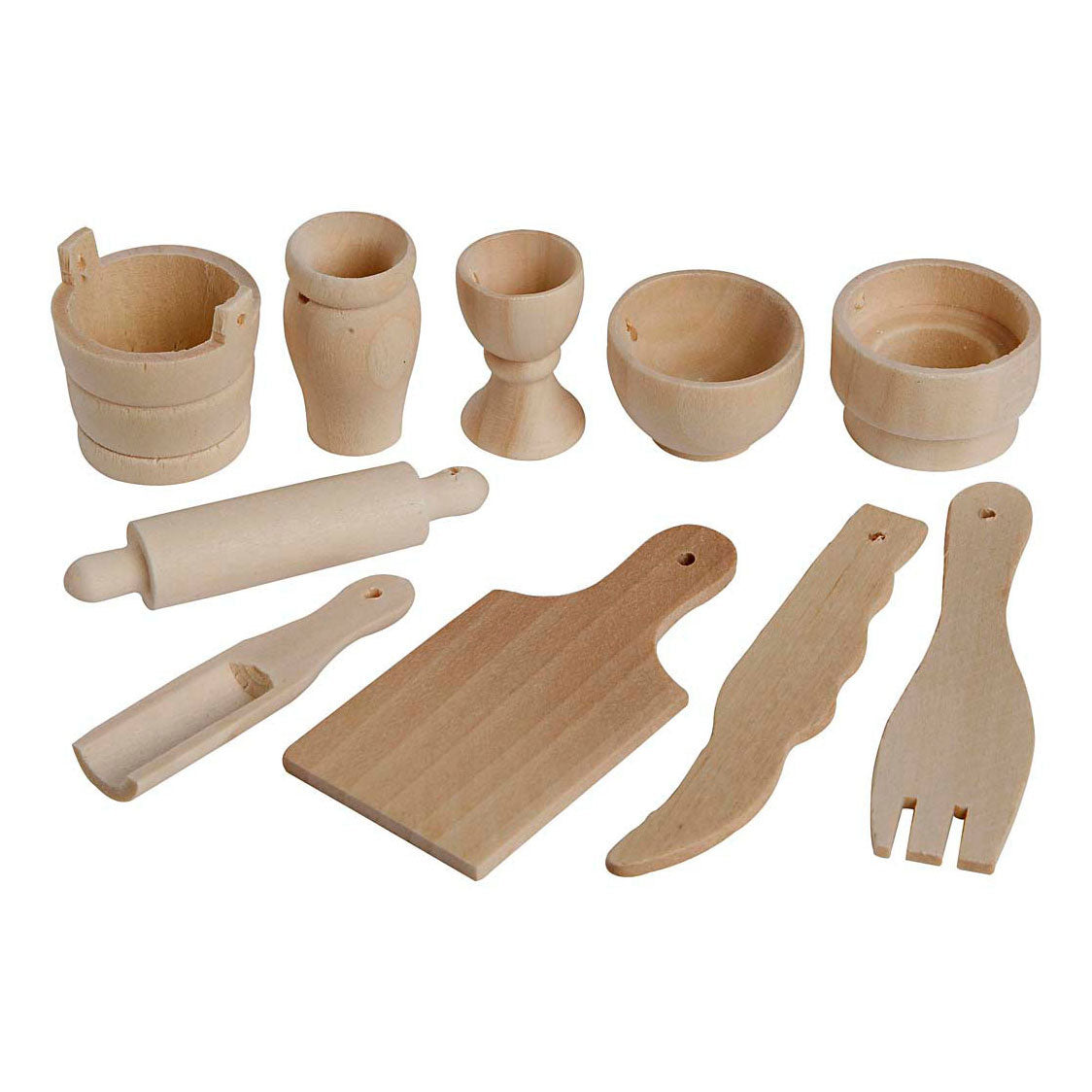 Creativ Company Houten keukengerei, 50dlg.