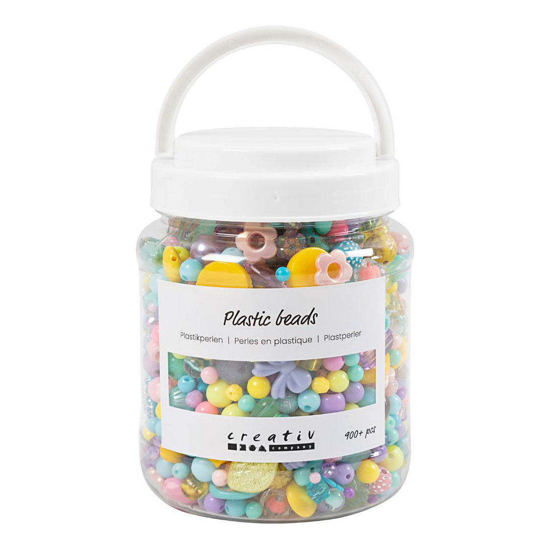 Creativ Company Kunststof kralen diverse kleuren, 700ml