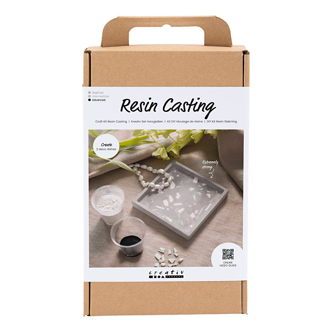 Creativ Company Hobbyset hars gieten dienblad met terrazo