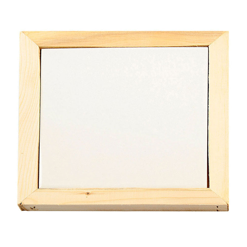 Creativ Company Onderzetter met houten lijst 15x15cm, 10st.