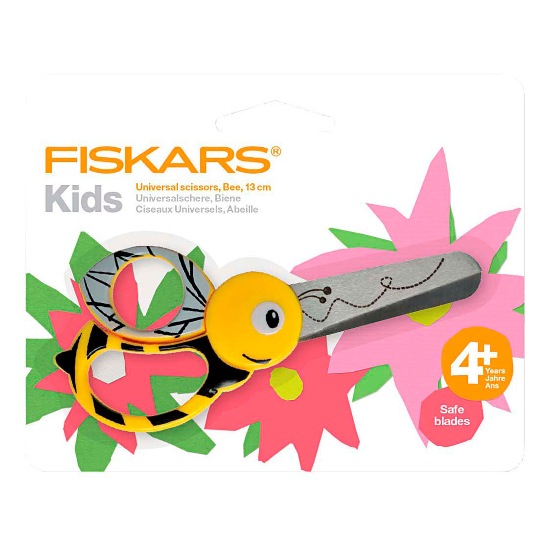 Creativ Company Fiskars kinderschaar met dierenmotief bij - 13cm