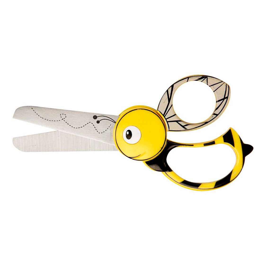 Creativ Company Fiskars kinderschaar met dierenmotief bij - 13cm