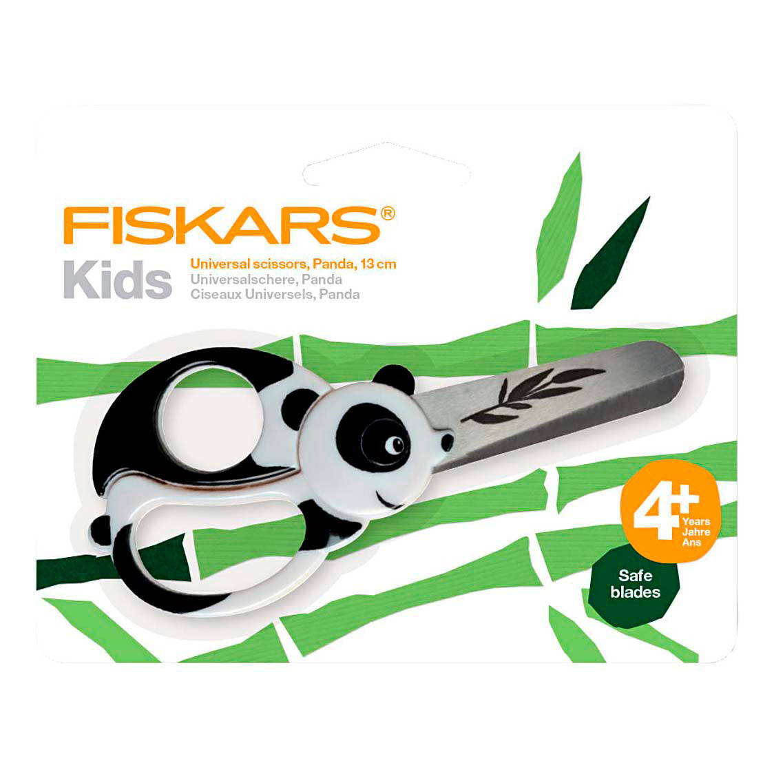 Creativ Company Fiskars kinderschaar met dierenmotief panda - 13cm