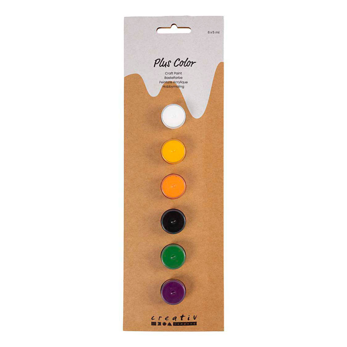 Creativ Company Plus color acrylverf halloweenkleuren - 6x5ml.