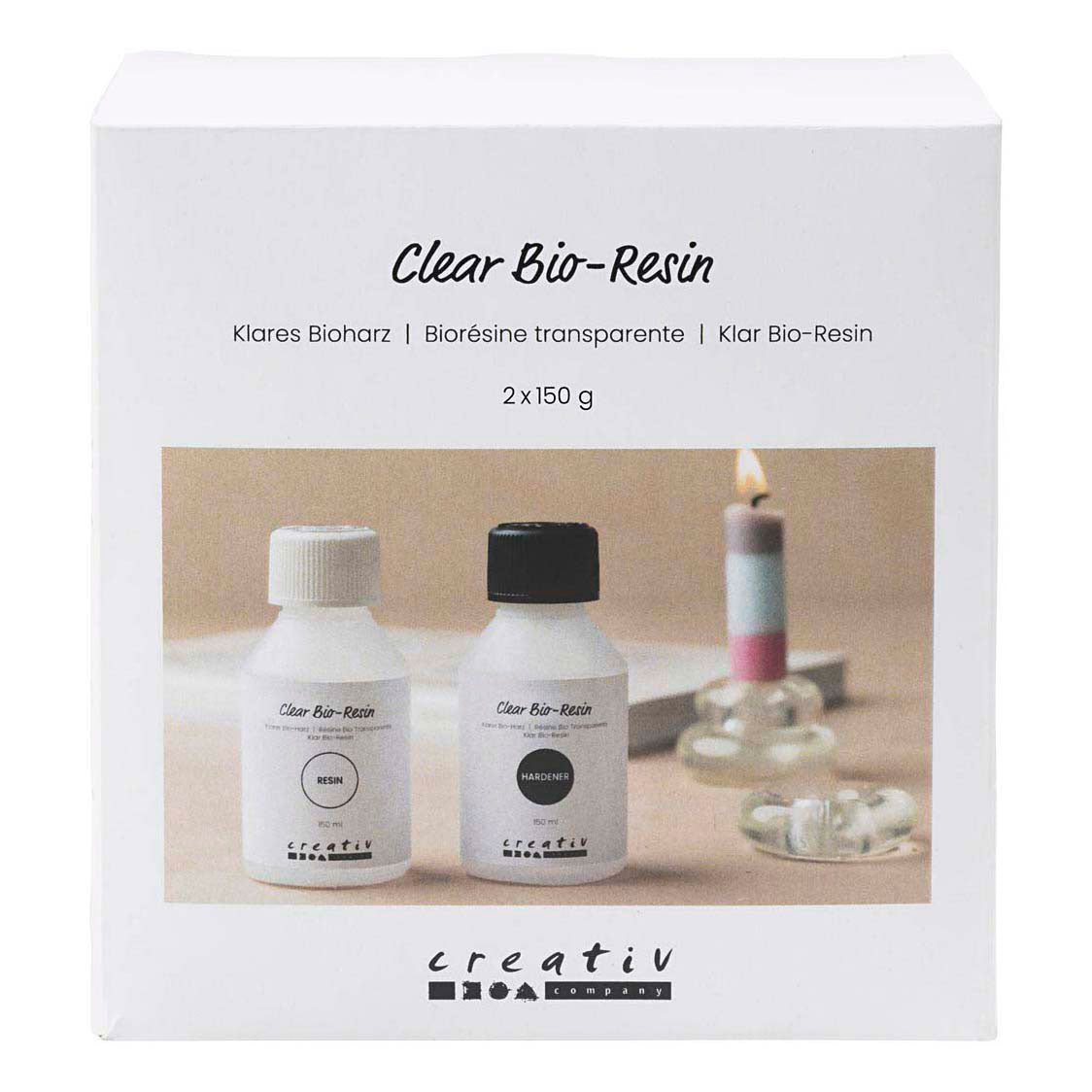 Creativ Company Transparante bio-hars - 2x150ml.