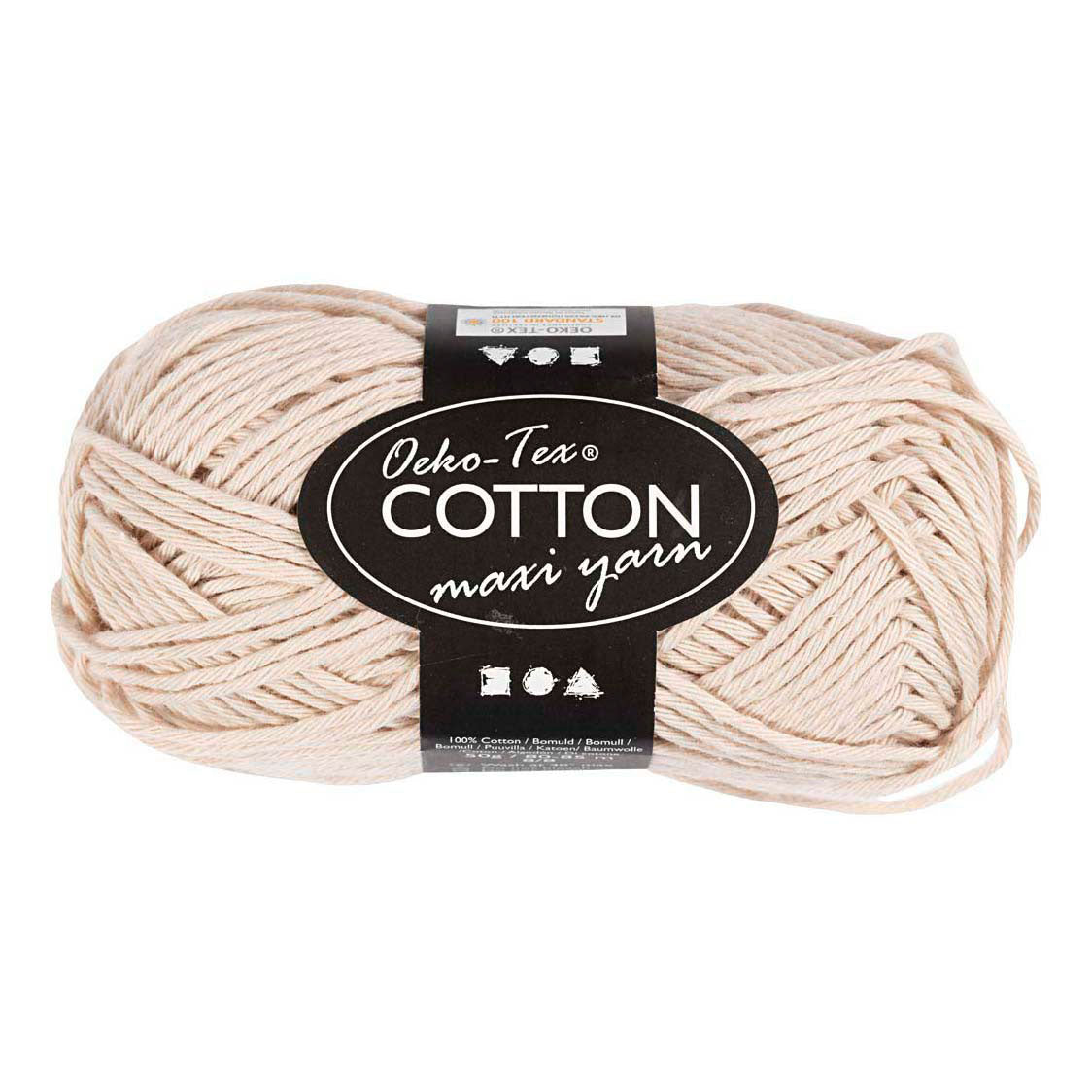 Creativ Company Katoengaren afm 8 8 l: 80-85 m zandkleur - 50gr.