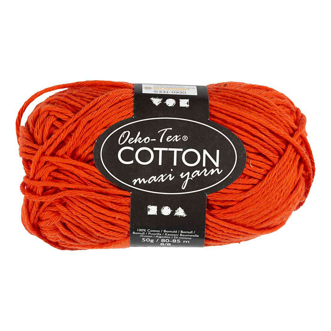 Creativ Company Katoengaren afm 8 8 l: 80-85 m rood - 50gr.