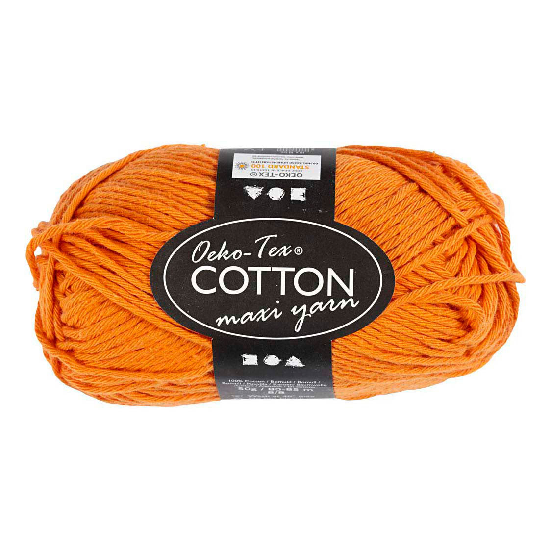 Creativ Company Katoengaren afm 8 8 l: 80-85 m oranje - 50gr.