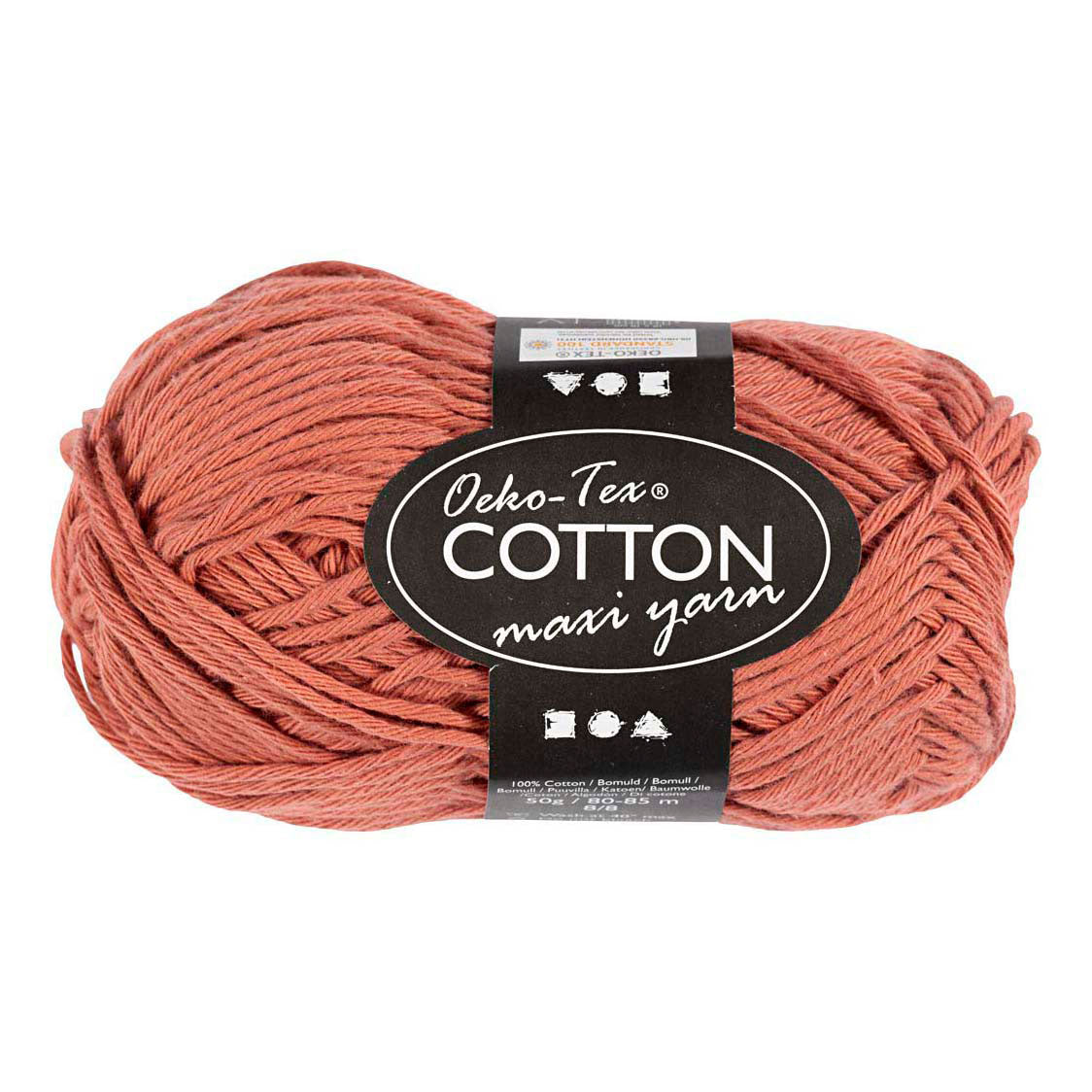 Creativ Company Katoengaren afm 8 8 l: 80-85 m terracotta - 50gr.
