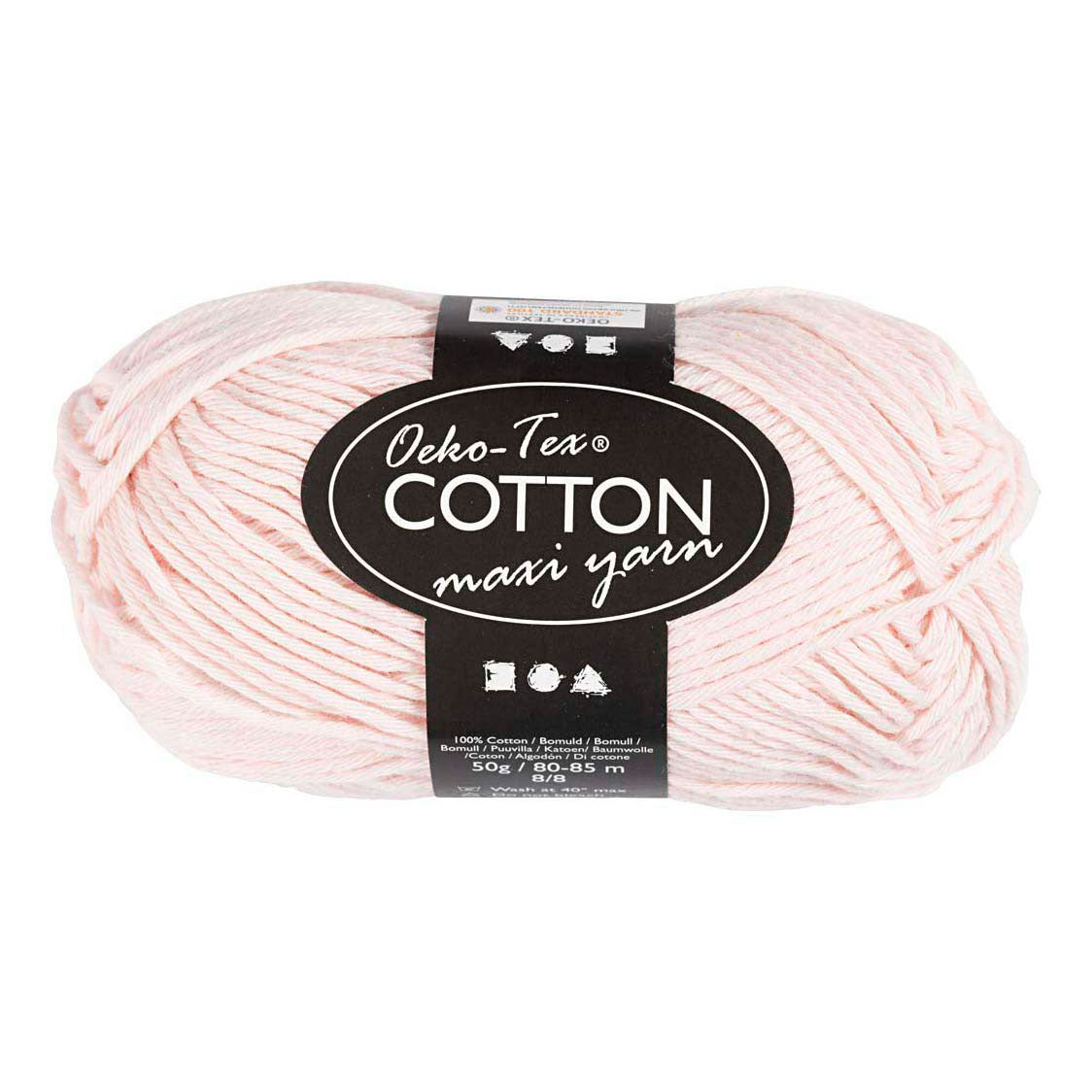 Creativ Company Katoengaren afm 8 8 l: 80-85 m dusty rose - 50gr.