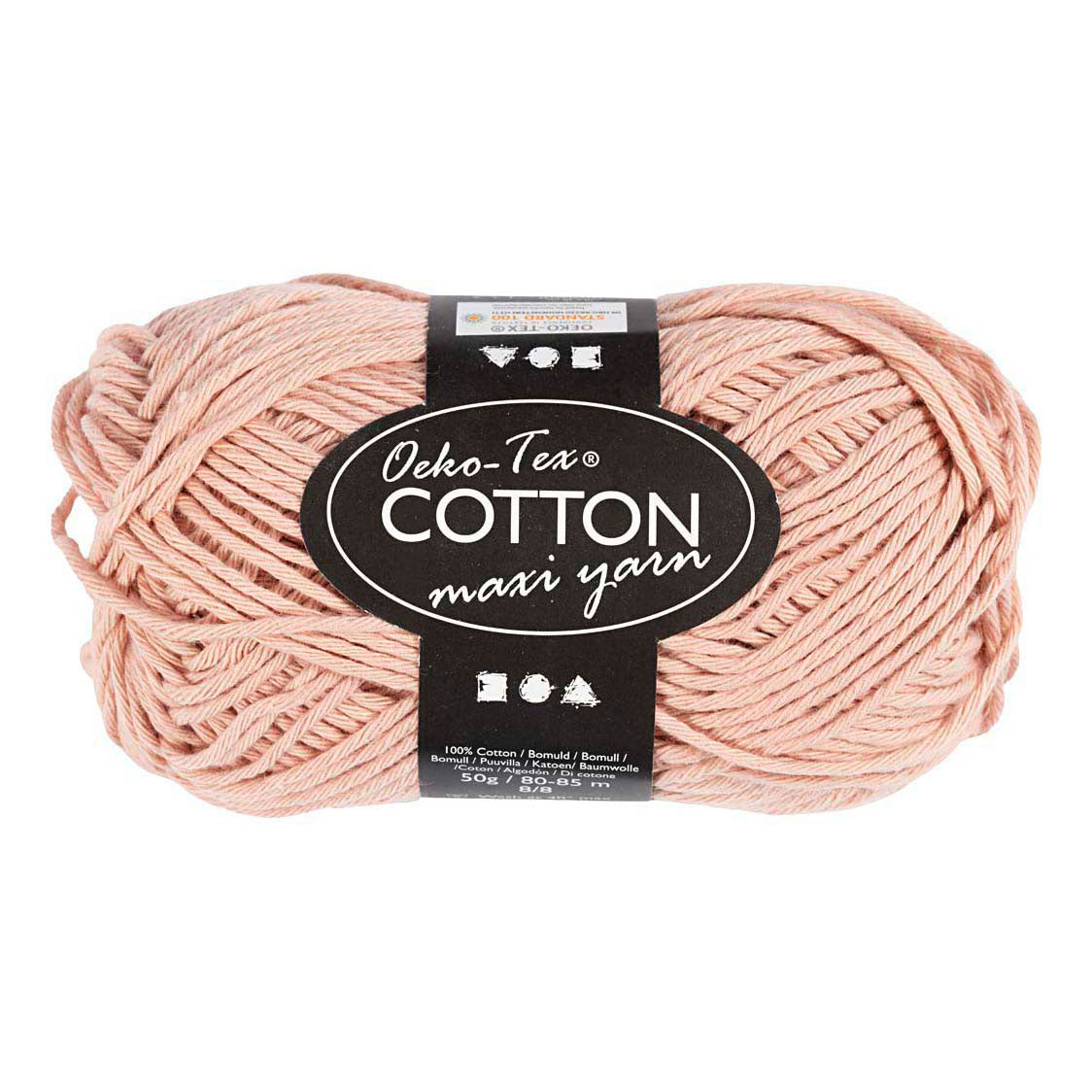 Creativ Company Katoengaren afm 8 8 l: 80-85 m beige - 50gr.
