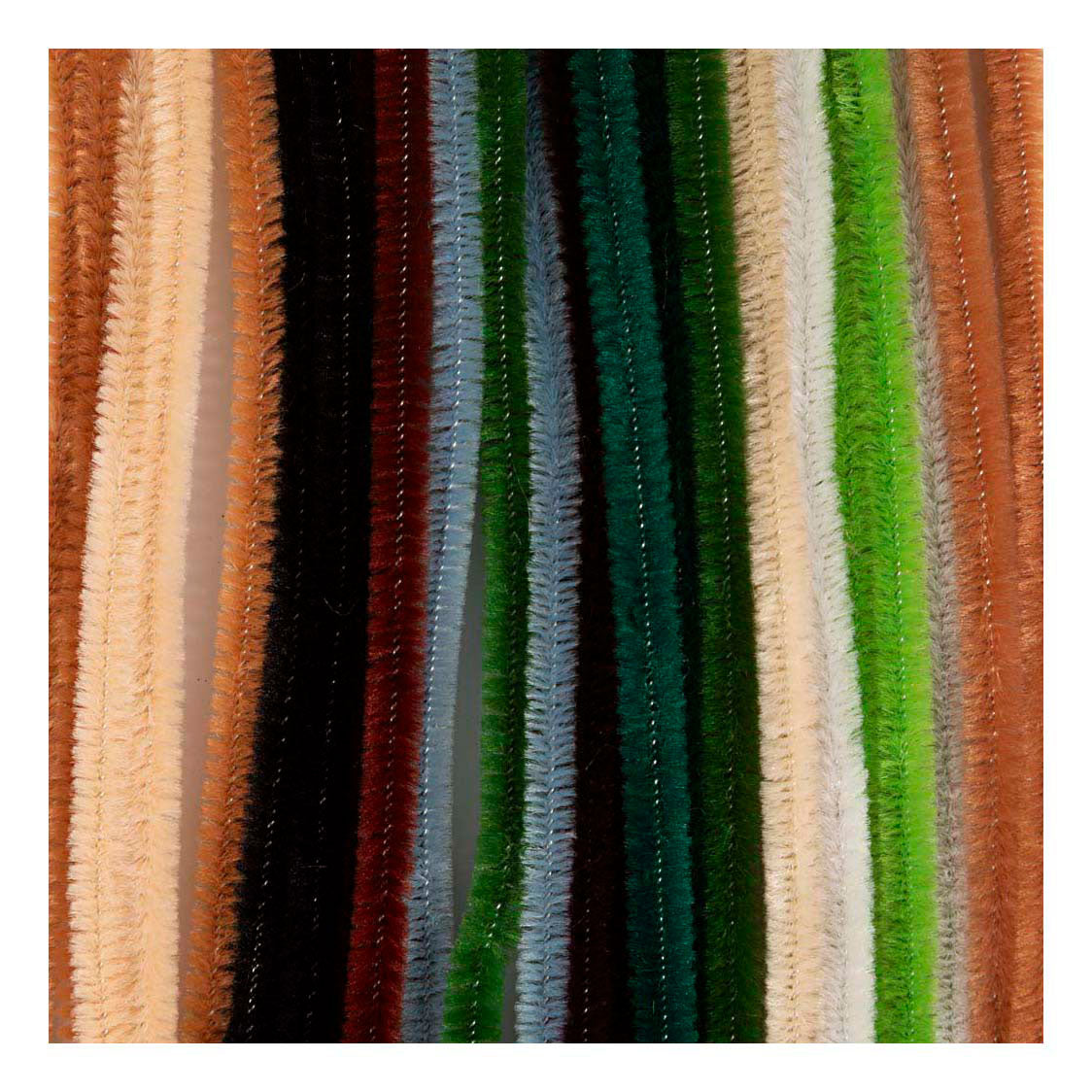 Creativ Company Chenille 6mm x 30cm naturel - 25st.