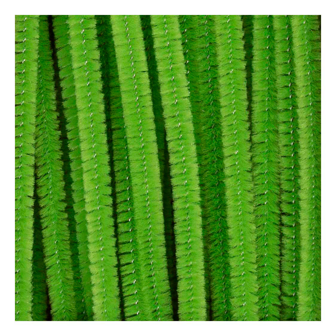 Creativ Company Chenille 6mm x 30cm lime groen - 50st.