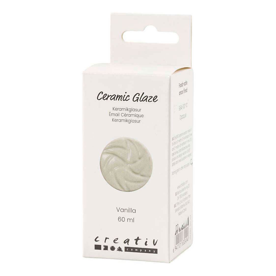 Creativ Company Keramiek glazuur 984-1101 c dekkend vanilla - 60ml