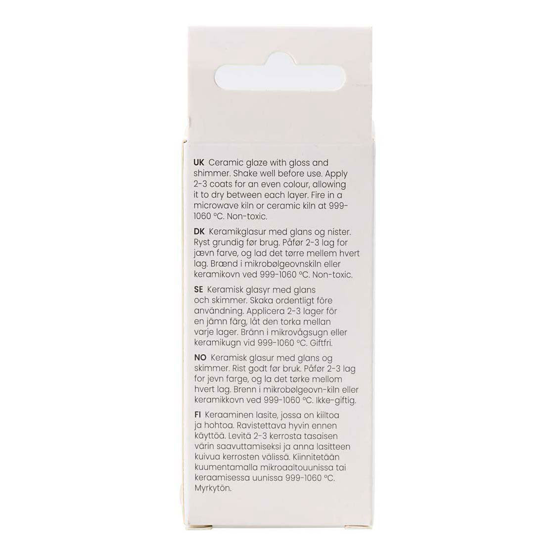 Creativ Company Gespikkeld keramiek glazuur 999-1060 c dekkend yellow haze - 60ml