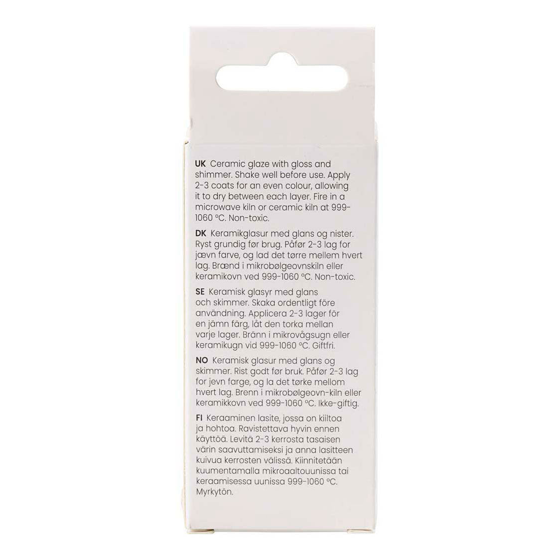 Creativ Company Gespikkeld keramiek glazuur 999-1060 c dekkend figaro - 60ml