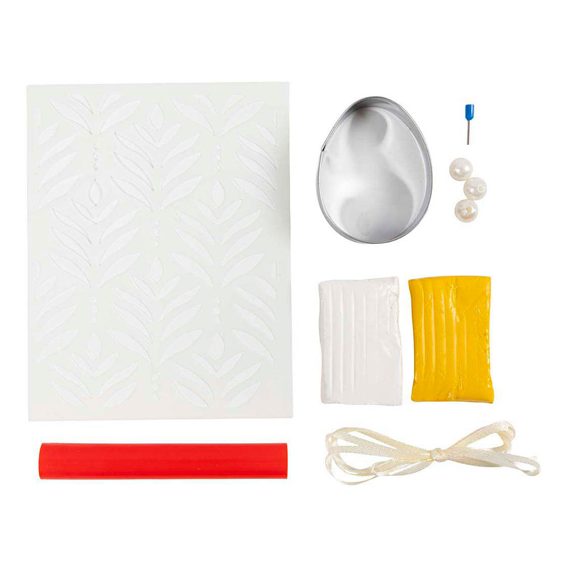 Creativ Company Mini hobbyset boetseren ei lichtgeel pastelkleuren