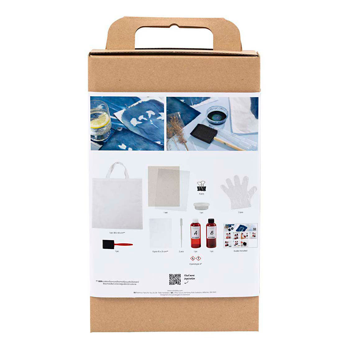Creativ Company Https: www.cchobby.nl hobbyset-cyanotypie-textiel-blauw-1-doos