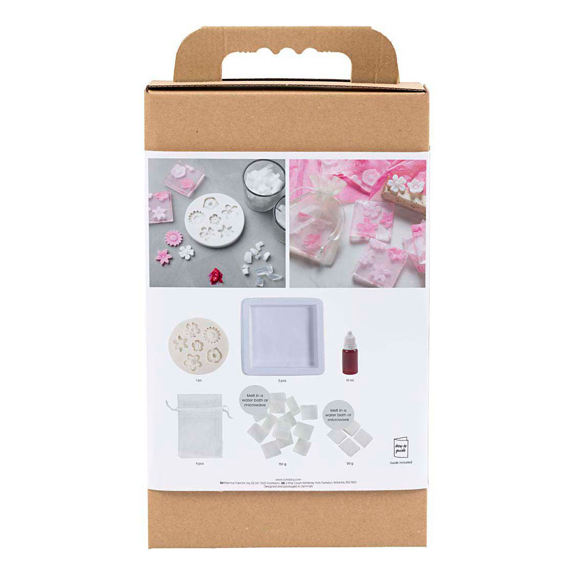 Creativ Company Hobbyset zeep maken bloemen roze