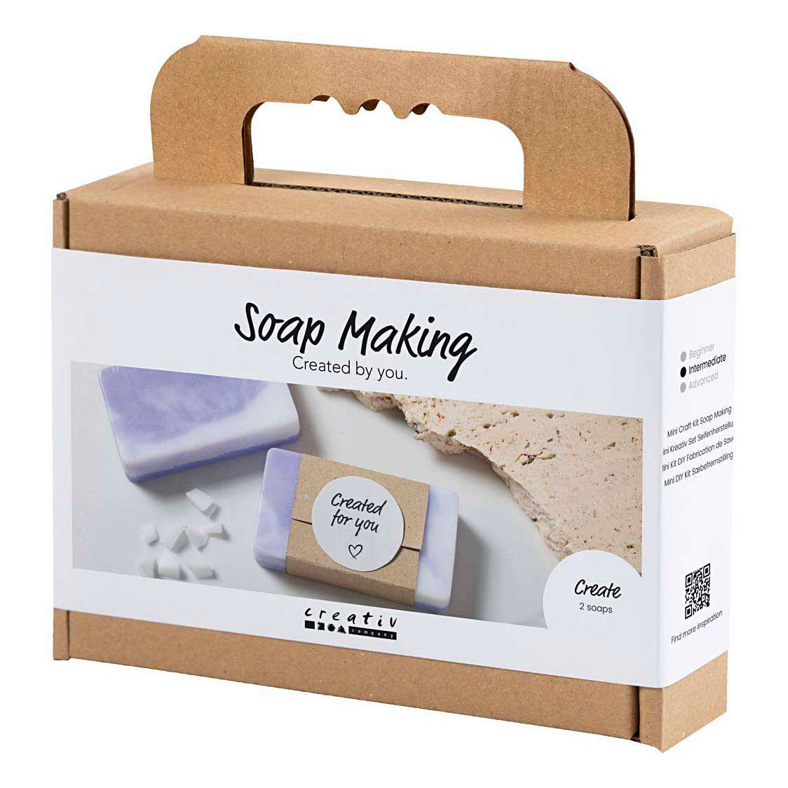 Creativ Company Mini hobbyset zeep maken vierkant lichtpaars