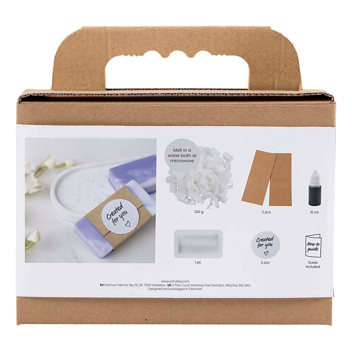 Creativ Company Mini hobbyset zeep maken vierkant lichtpaars