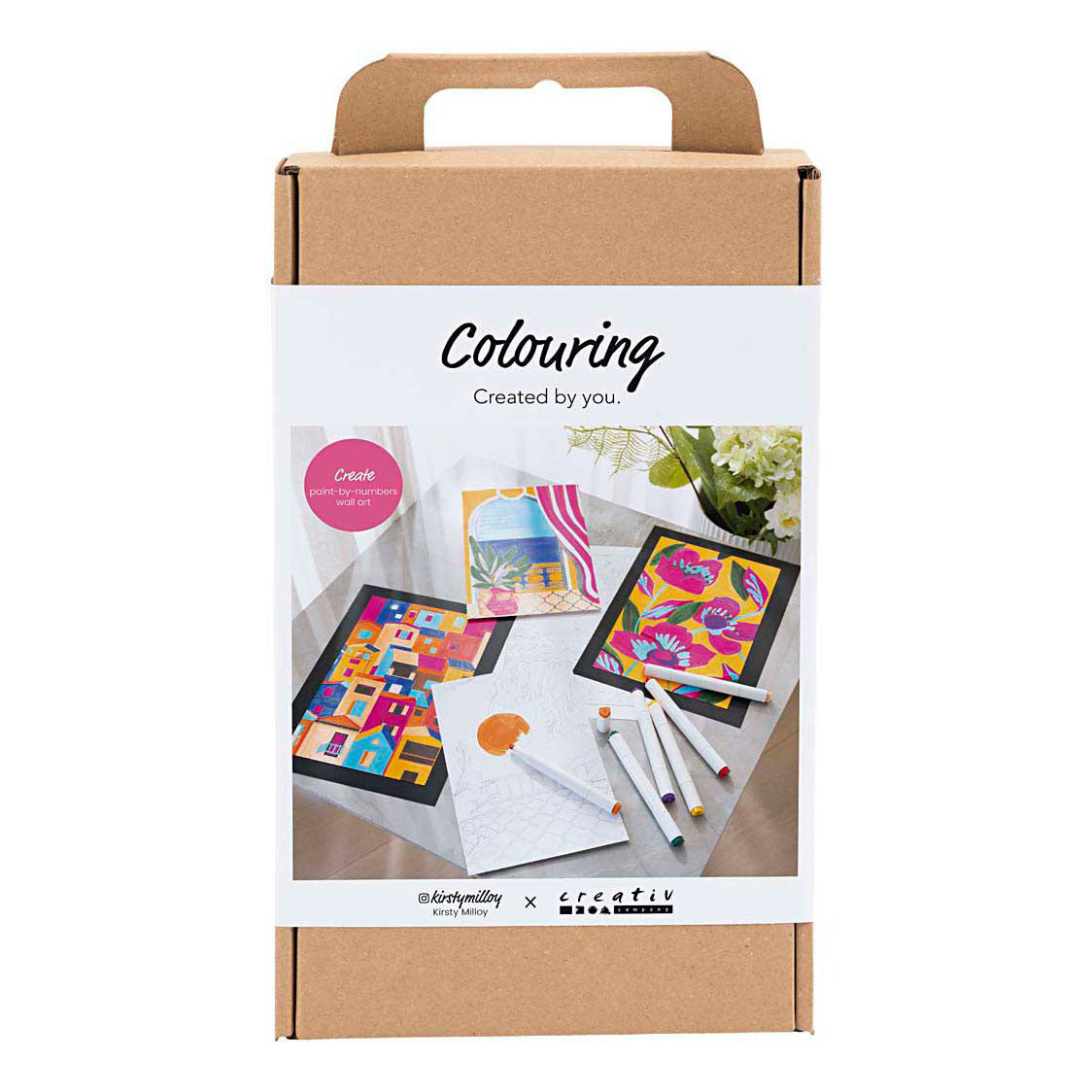 Creativ Company Hobbyset kleuren schilderen volgens cijfers markeerstiften