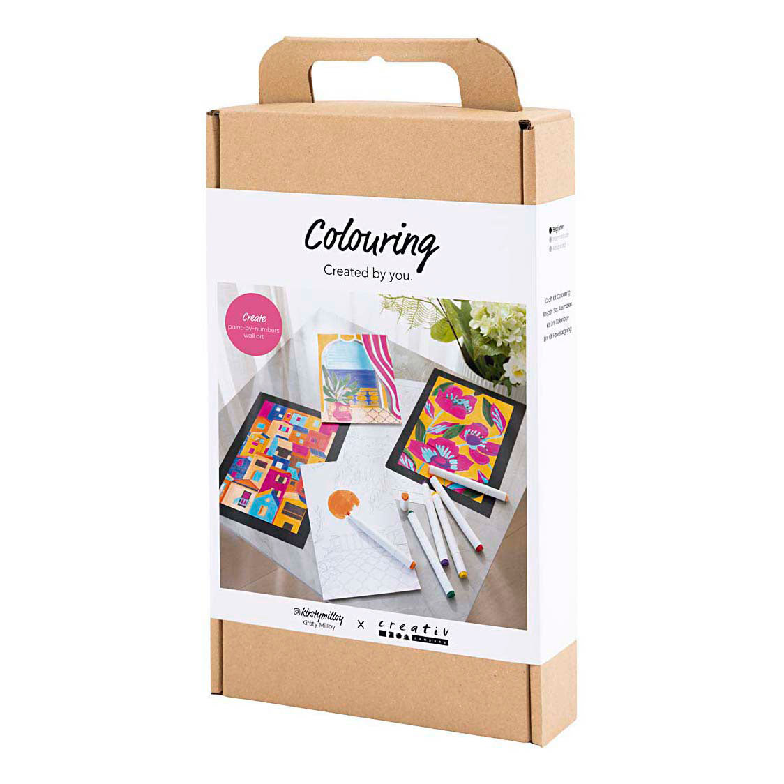 Creativ Company Hobbyset kleuren schilderen volgens cijfers markeerstiften