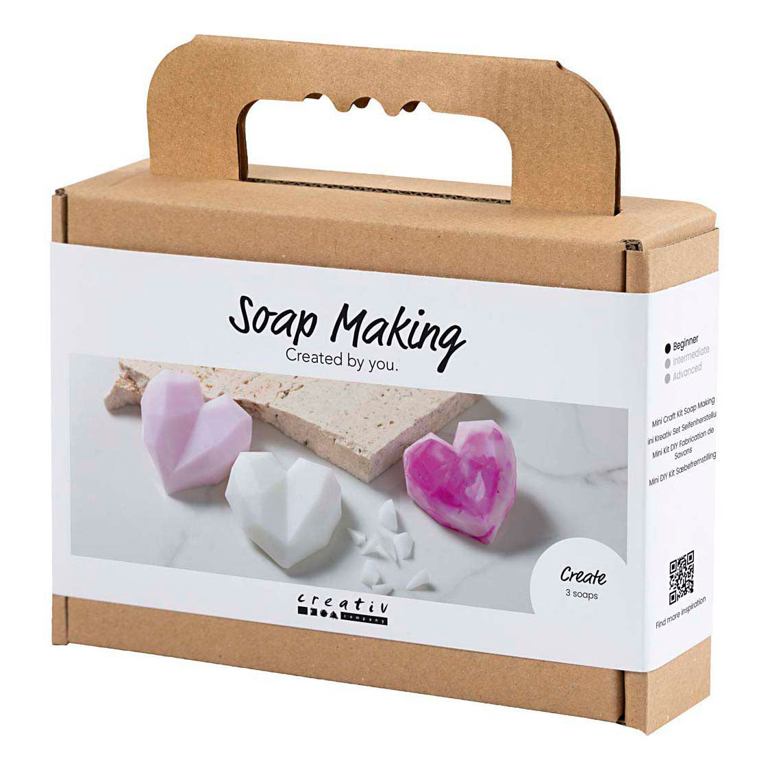 Creativ Company Mini hobbyset harten zeep maken roze
