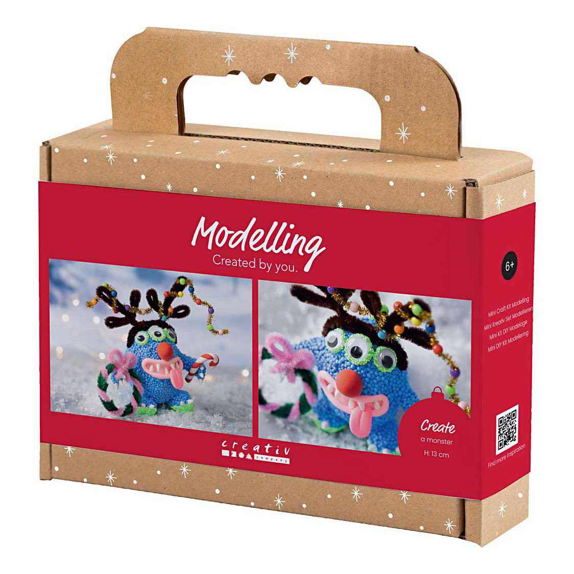 Creativ Company Mini hobbyset boetseren rendiermonster