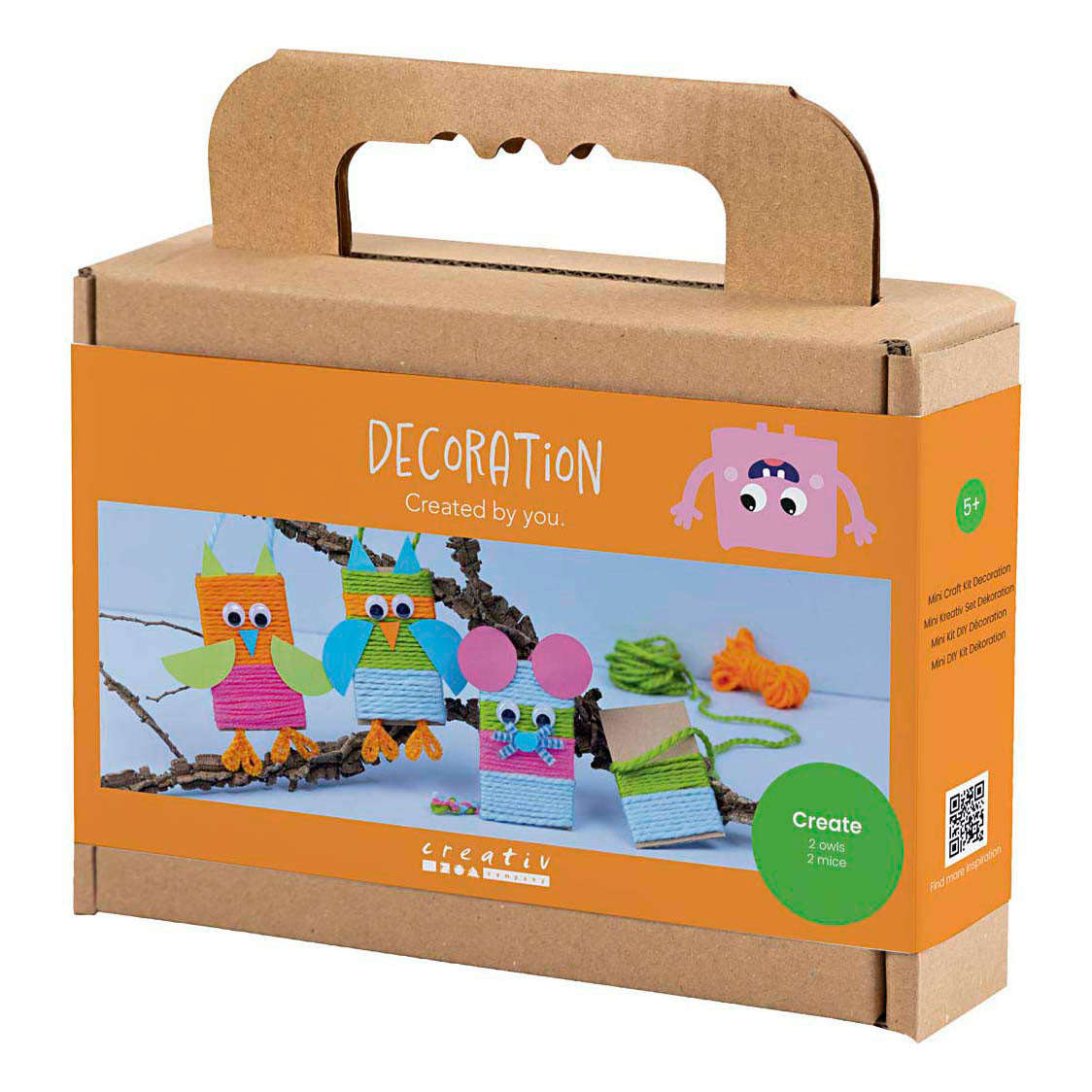 Creativ Company Mini hobbyset decoratie muizen en uilen