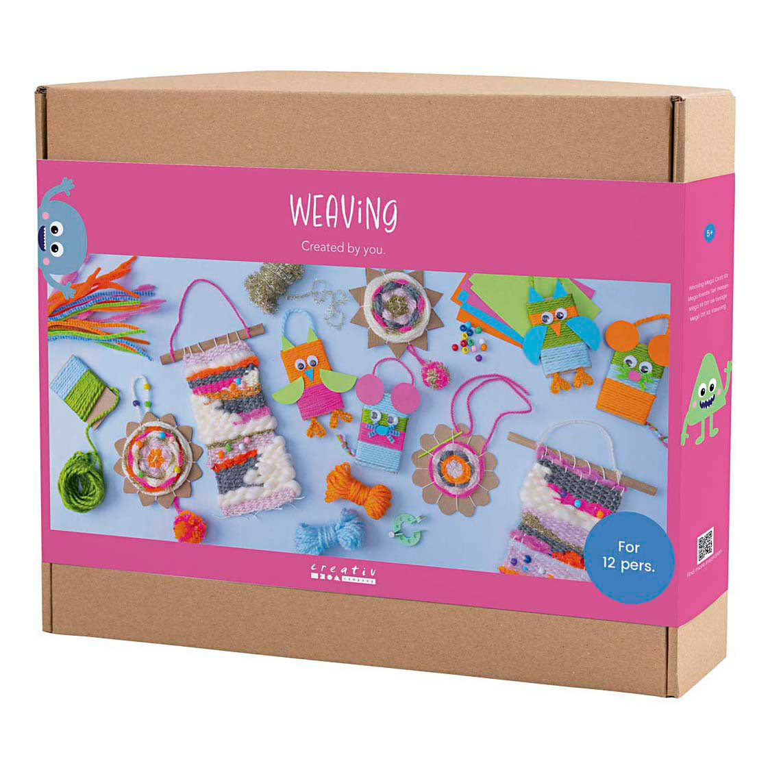Creativ Company Groepsset hangers uilen en muizen weven