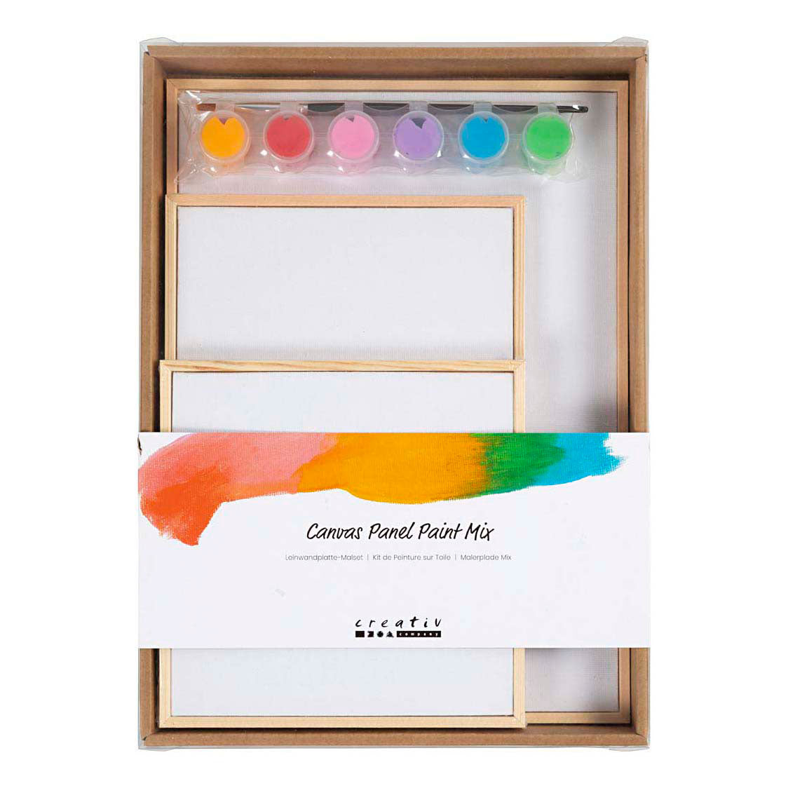 Creativ Company Set canvas panelen kleurrijk