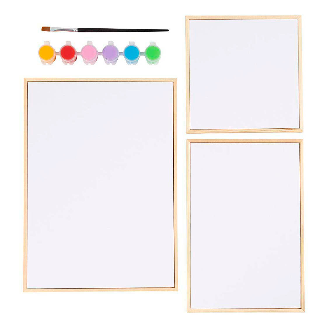 Creativ Company Set canvas panelen kleurrijk