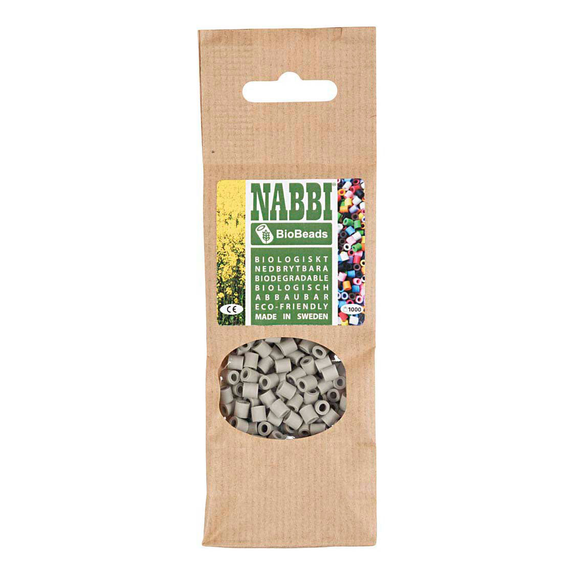 Creativ Company Nabbi biobeads 5x5mm grijs - 1000st.
