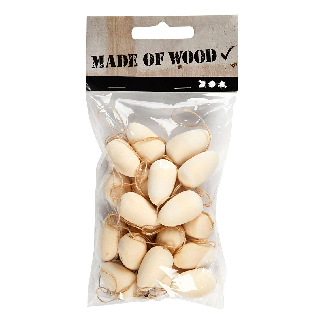 Creativ Company Houten mini eieren 2,5cm - 20st.