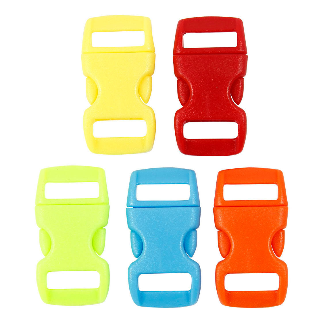 Creativ Company Https: www.cchobby.nl klik-sluiting-l-29-mm-b-15-mm-gatgrootte-3x11-mm-diverse-kleuren-100-stuk-1-doos