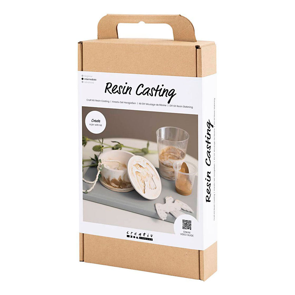 Creativ Company Https: www.cchobby.nl hobbyset-hars-gieten-pot-met-deksel-beige-off-white-1-doos