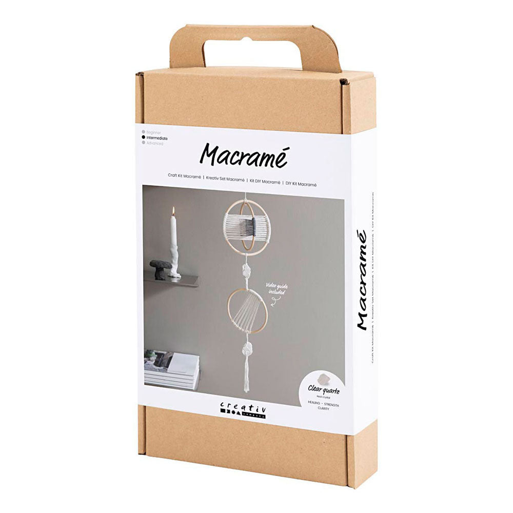 Creativ Company Https: www.cchobby.nl hobbyset-macrame-mobiel-grijs-off-white-1-doos