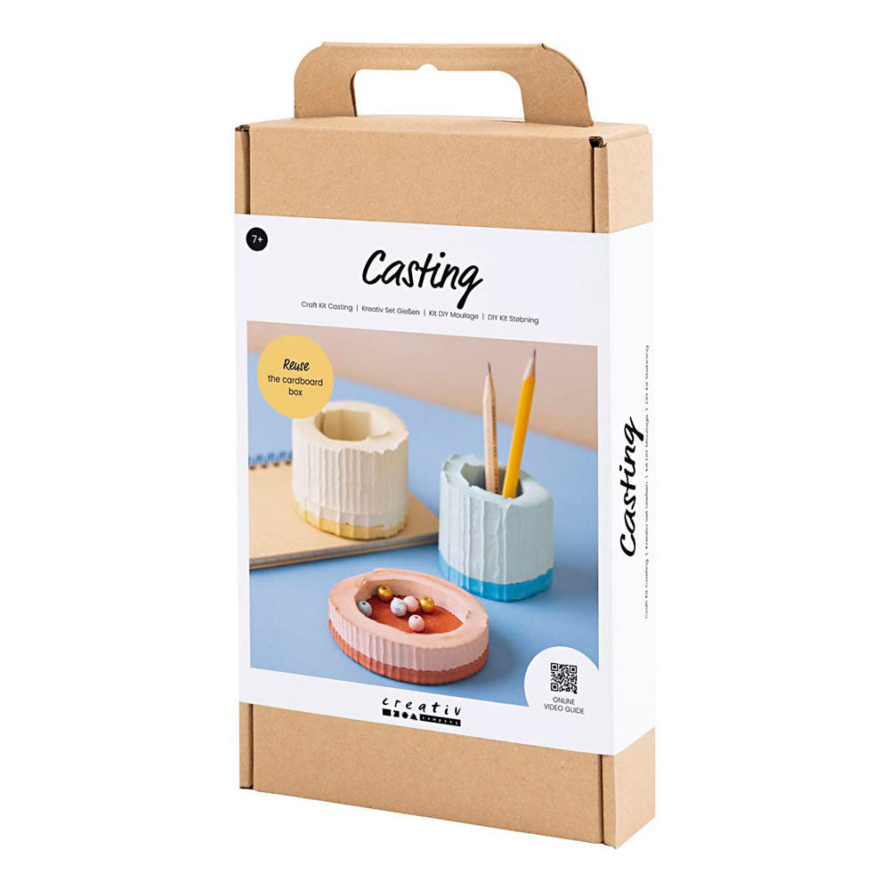 Creativ Company Https: www.cchobby.nl hobbyset-gieten-bakjes-blauw-rood-lichtgeel-1-doos