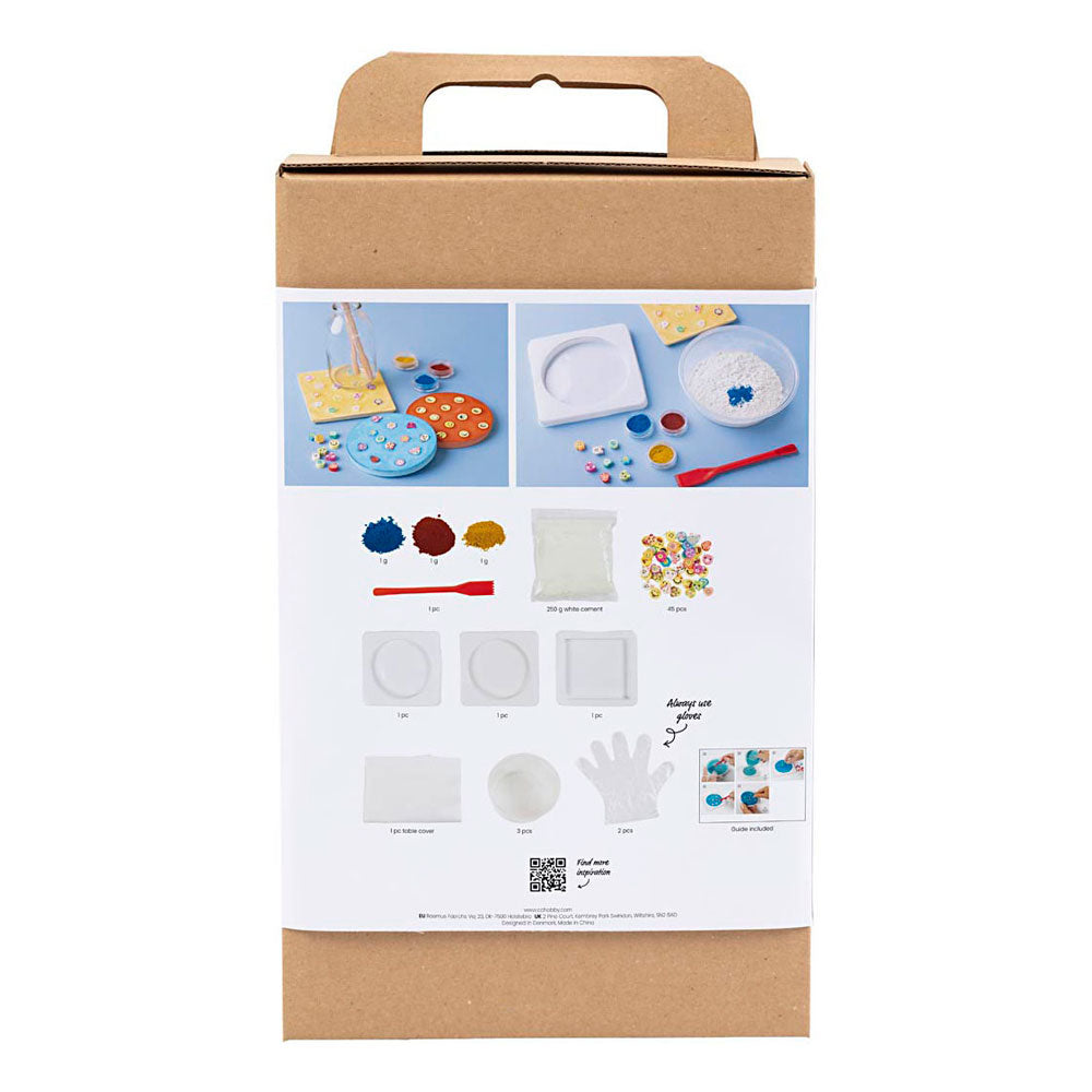 Creativ Company Https: www.cchobby.nl hobbyset-gieten-tegels-blauw-rood-geel-1-doos