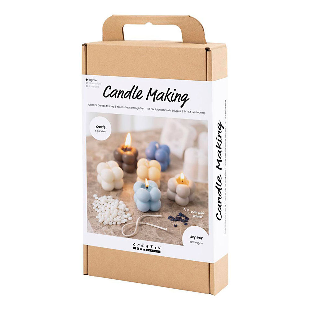 Creativ Company Https: www.cchobby.nl hobbyset-kaarsen-maken-bubble-sojakaars-beige-lichtblauw-creme-1-doos