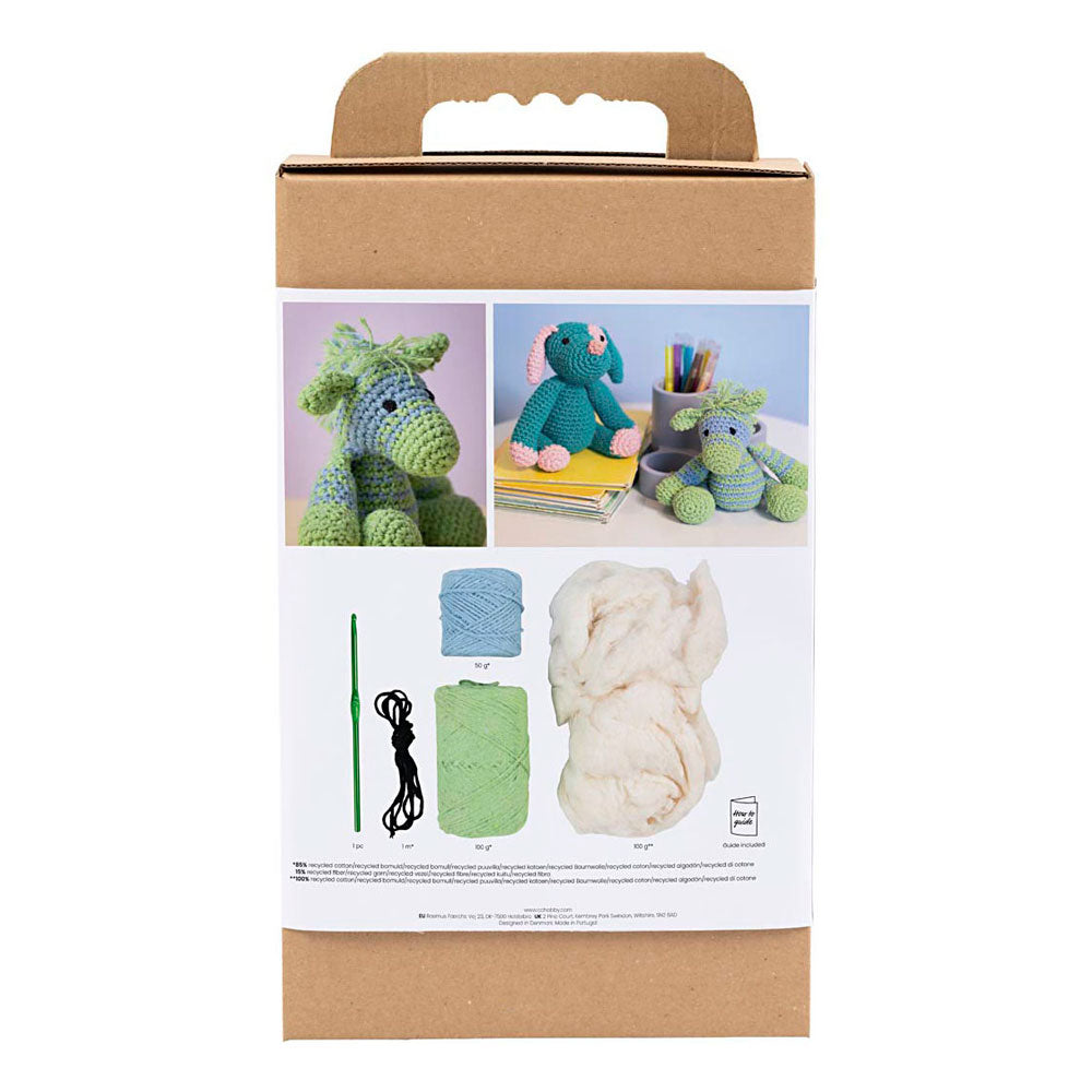 Creativ Company Https: www.cchobby.nl hobbyset-amigurumi-zebra-lichtblauw-lichtgroen-1-doos
