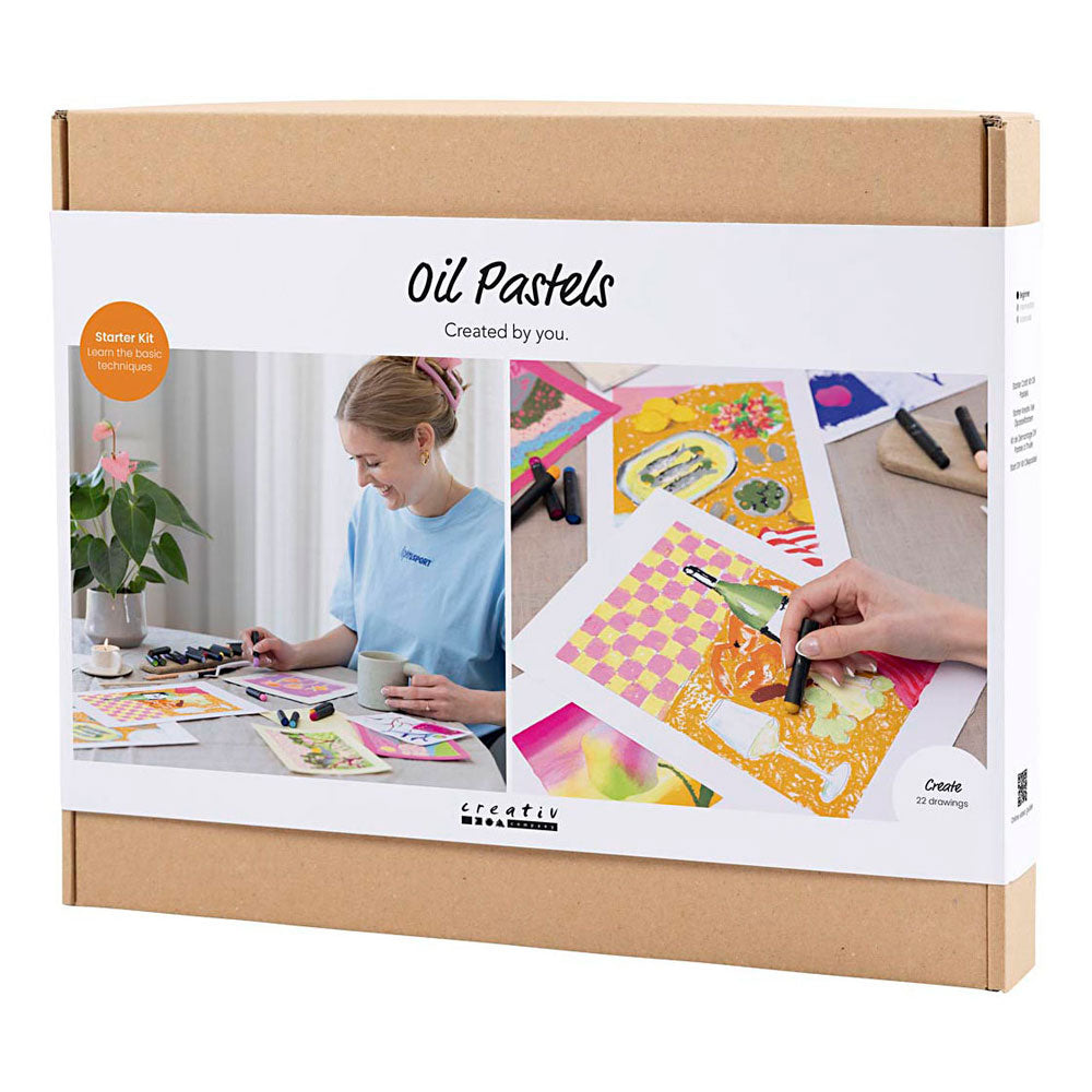 Creativ Company Https: www.cchobby.nl starter-hobbyset-oliepastel-diverse-kleuren-1-doos