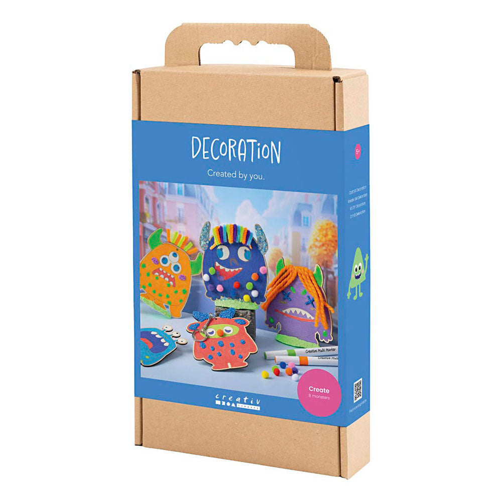 Creativ Company Https: www.cchobby.nl hobbyset-decoratie-monsters-kleurrijk-vrolijke-kleuren-sterke-kleuren-1-doos