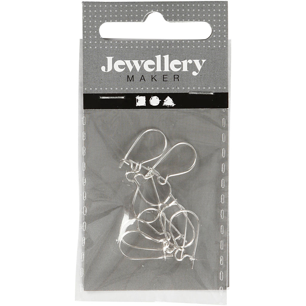 Creativ Company Https: www.cchobby.nl oorbellen-l-15-mm-verzilverd-10-stuk-1-doos