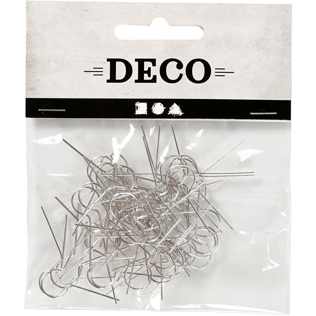 Creativ Company Https: www.cchobby.nl metalen-hanger-l-22-mm-gatgrootte-8-mm-verzilverd-50-stuk-1-doos