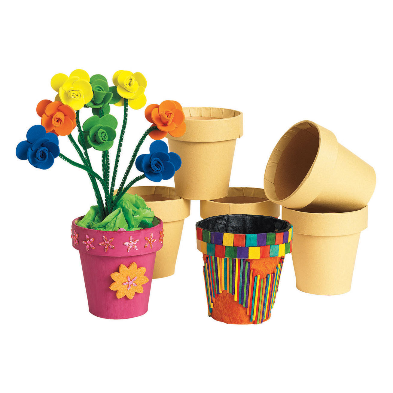 Colorations Versier je eigen bloempotje, set van 10 stuks